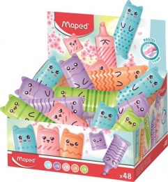 Szövegkiemelő display, 1-5 mm, MAPED "Mini Pastel", 5 különböző pasztell szín