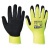 Védőkesztyű, nylon, latexhab, tenyerén mártott, XL méret "Hi-Vis Grip", sárga